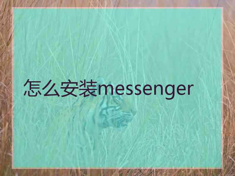 怎么安装messenger